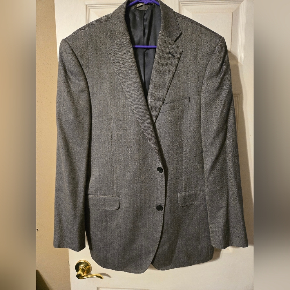 Black Saks Fifth Avenue Slim Fit Suit Jacket